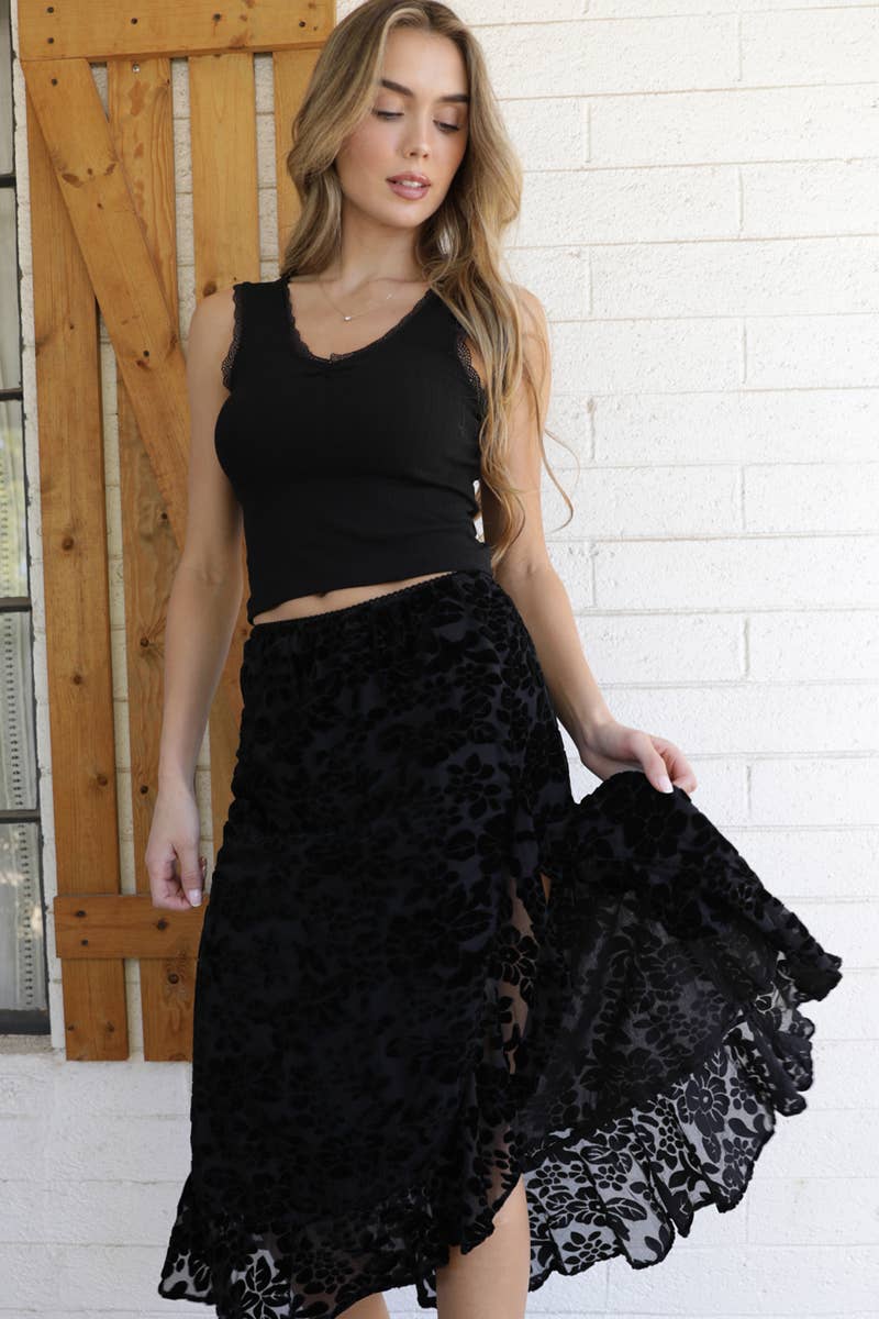 Emma Velvet Skirt
