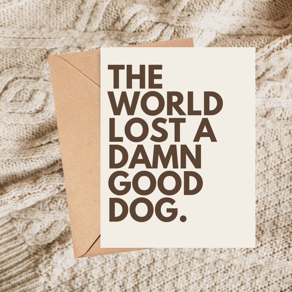Dog Loss Pet Sympathy Card Thinking of You