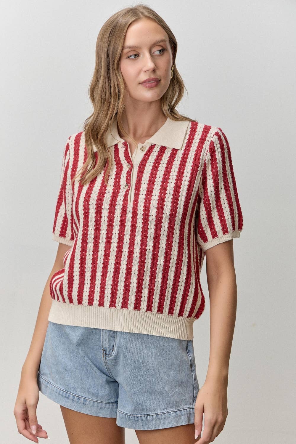 Harper Retro Polo Top