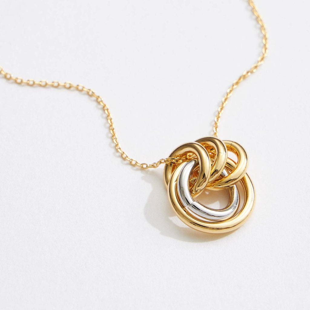 Rings Necklace (dual tone)