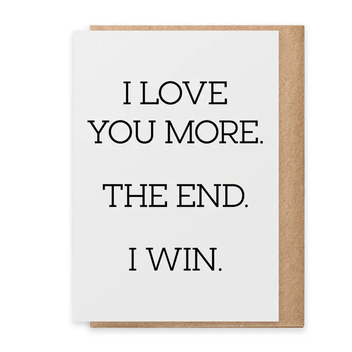 I Win Greeting Card