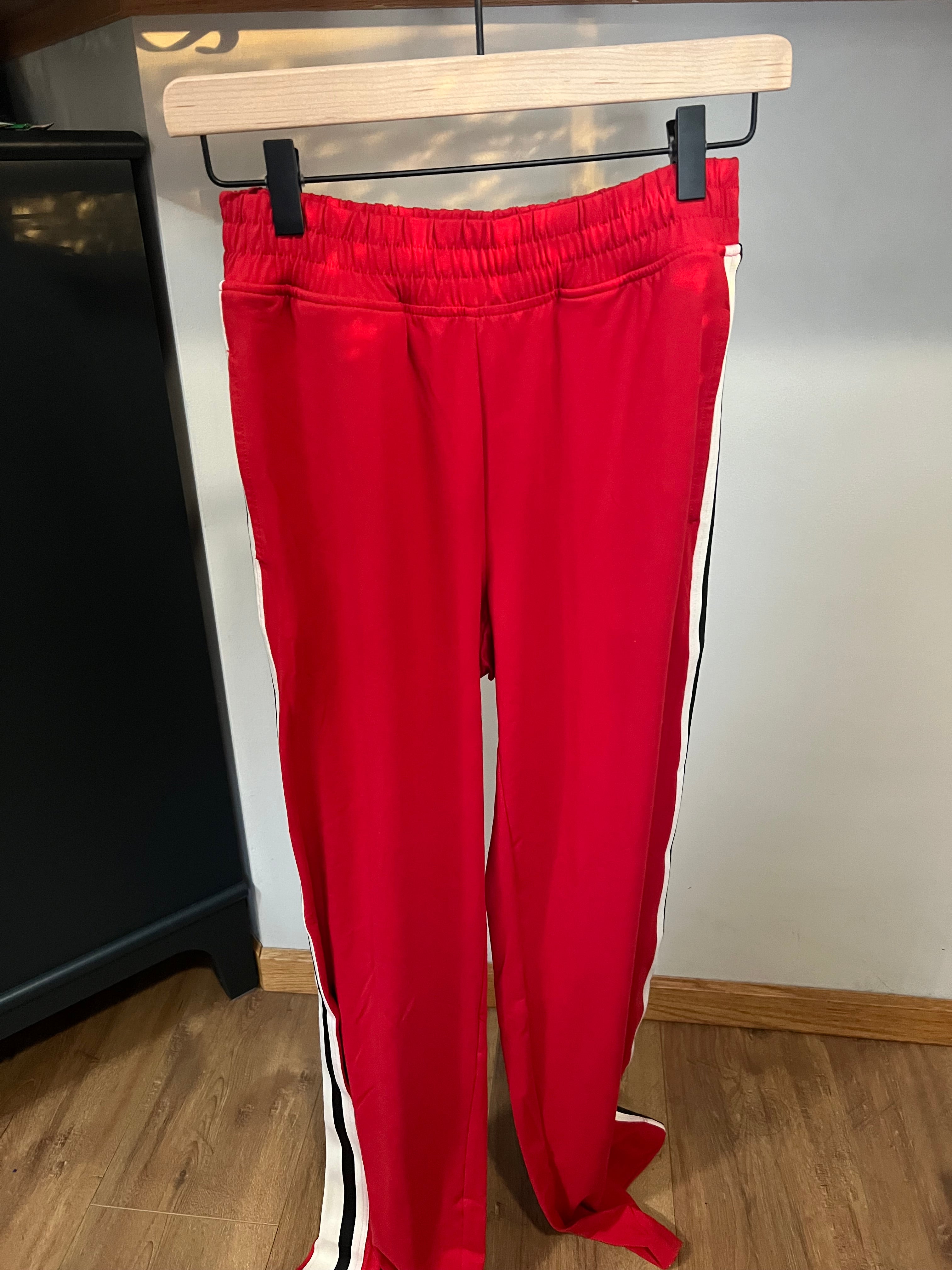 Jessi Red Striped Athletic Pants