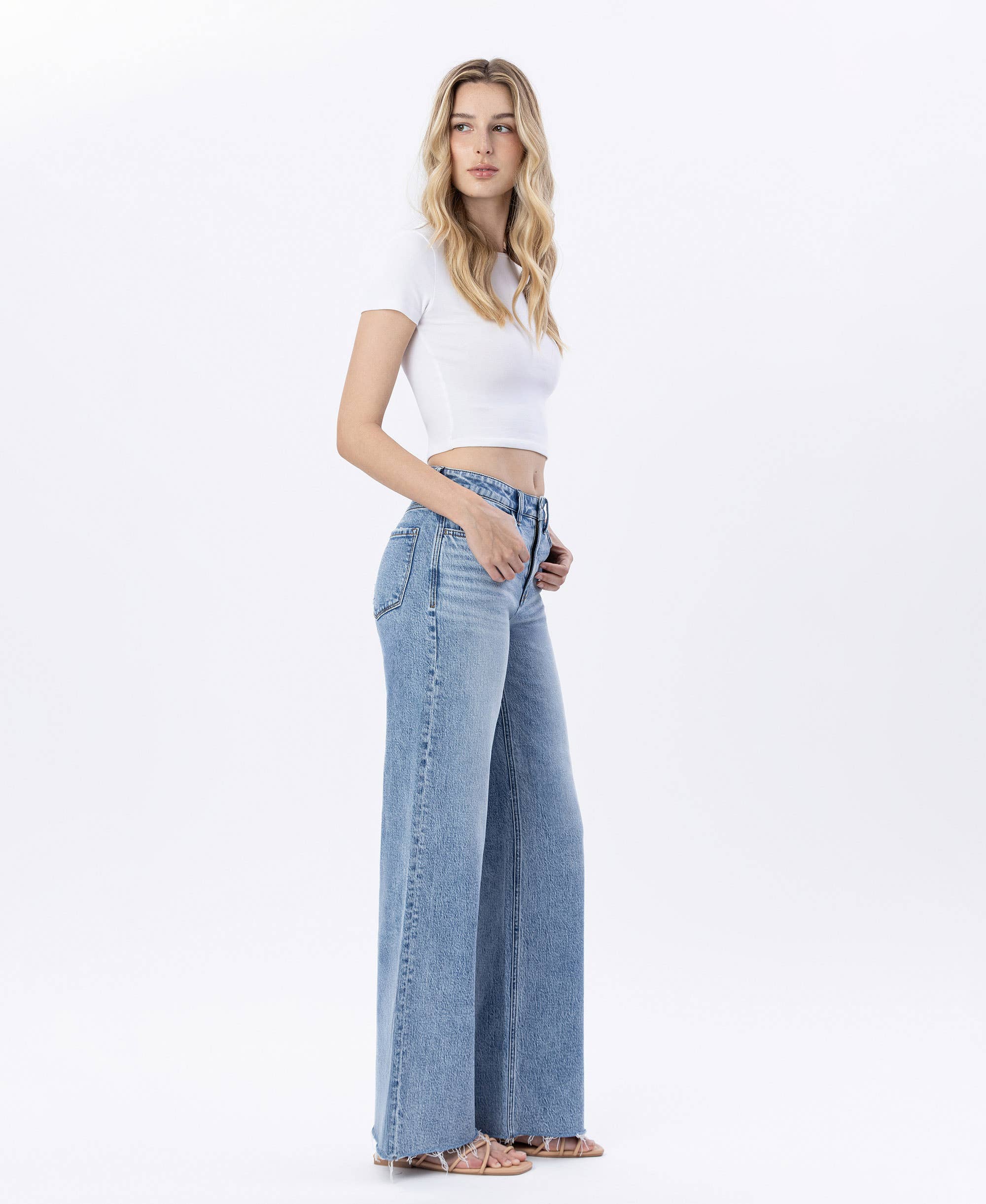 Bekah Raw Hem Denim