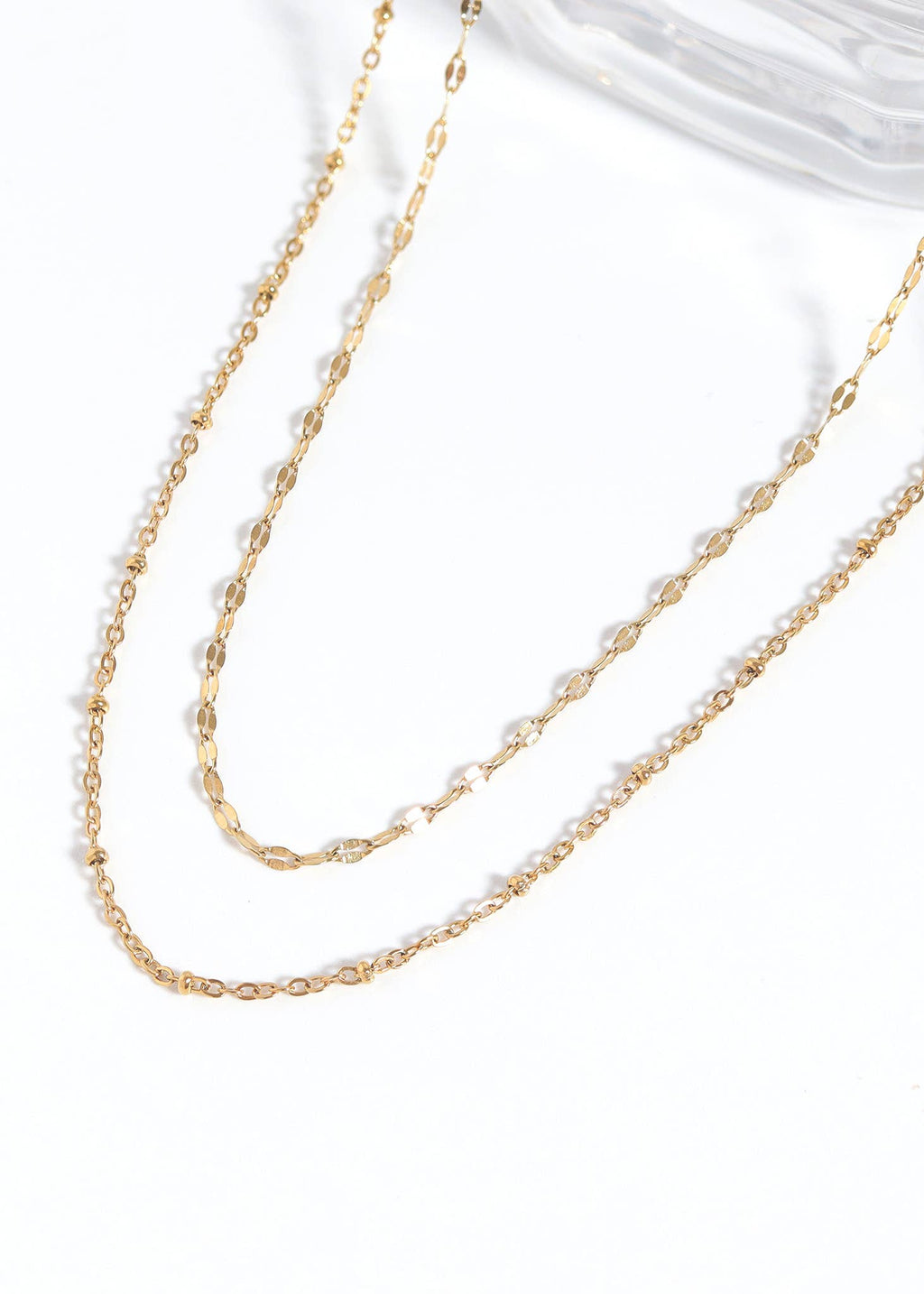 Mia Stainless Steel Lip Chain Necklace