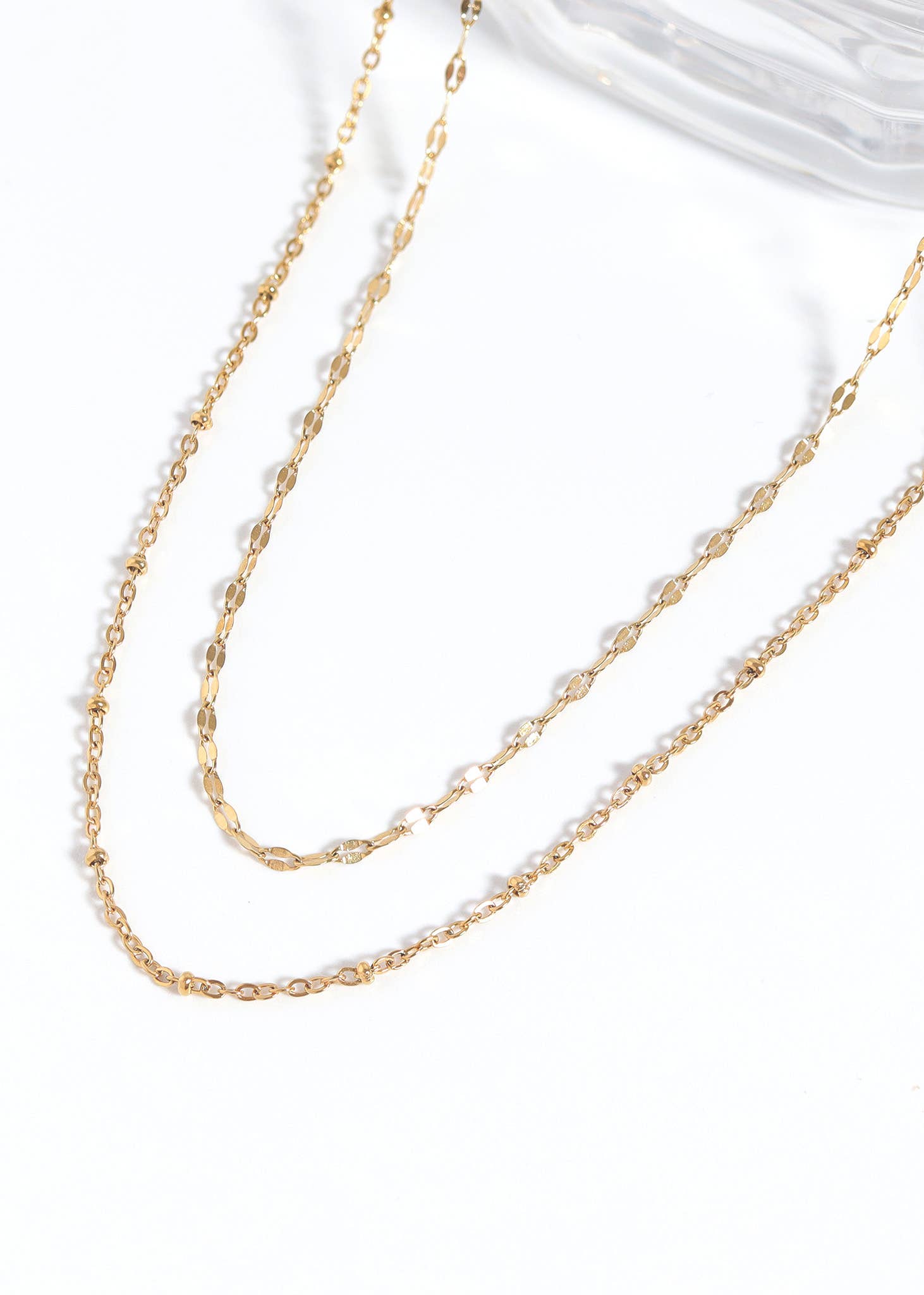 Mia Stainless Steel Lip Chain Necklace