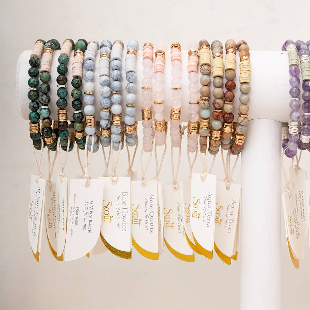 Intermix Stone Stacking Bracelet - Amethyst