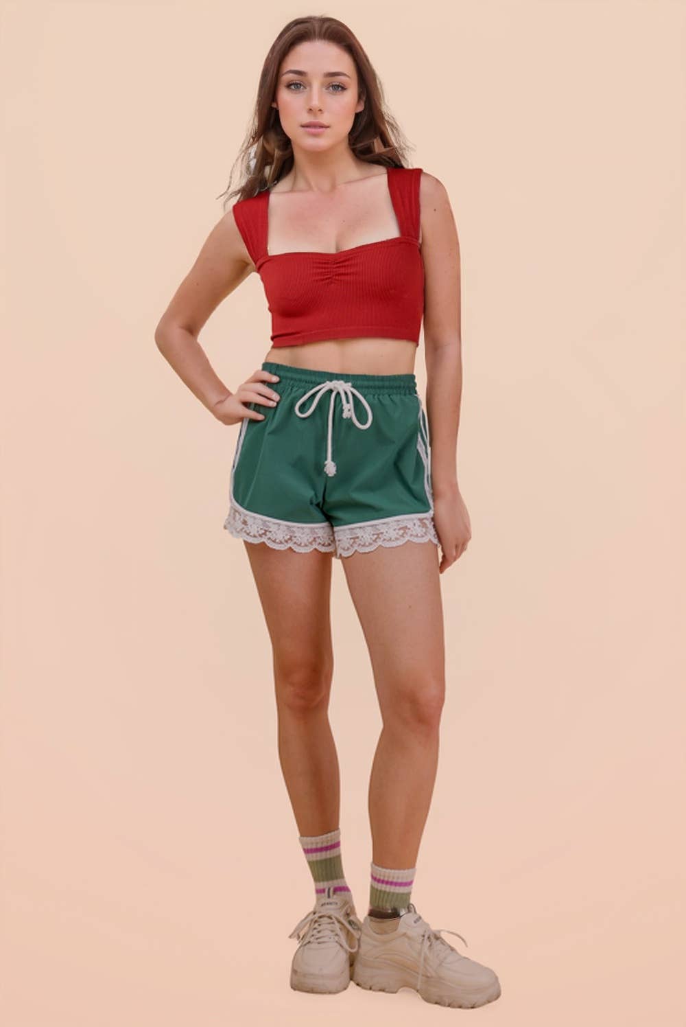 Lucy Lace Trim Shorts