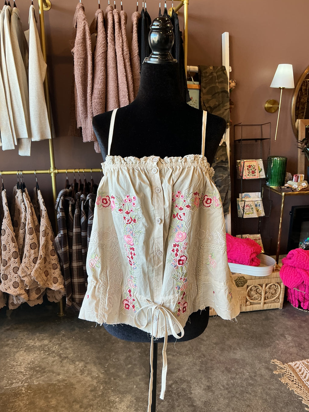 Babydoll Floral Tank
