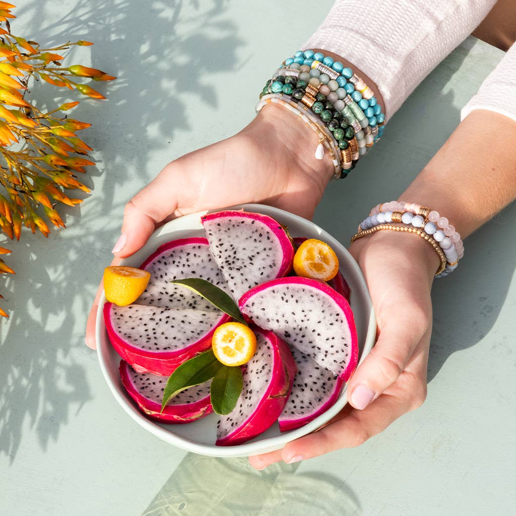 Intermix Stone Stacking Bracelet - Amethyst