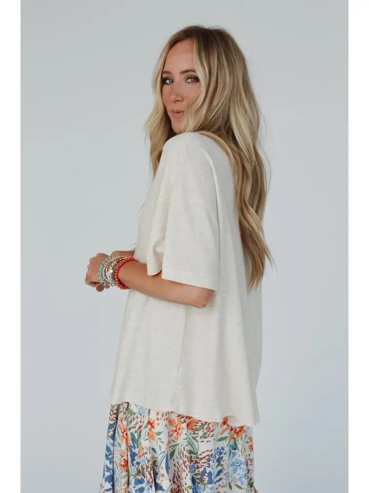 Soft Plume Henley Top
