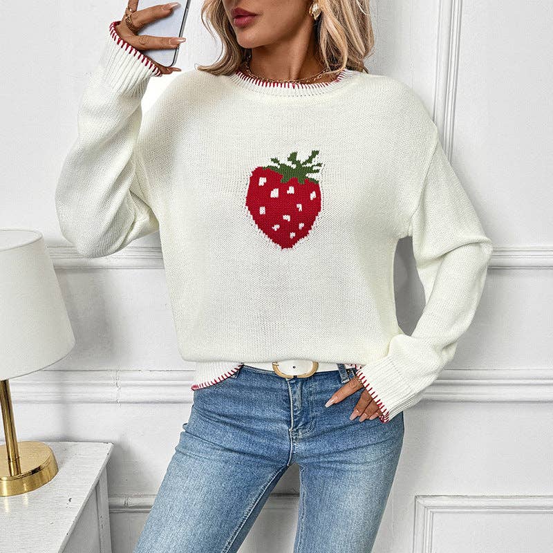 Strawberry Knit Sweater