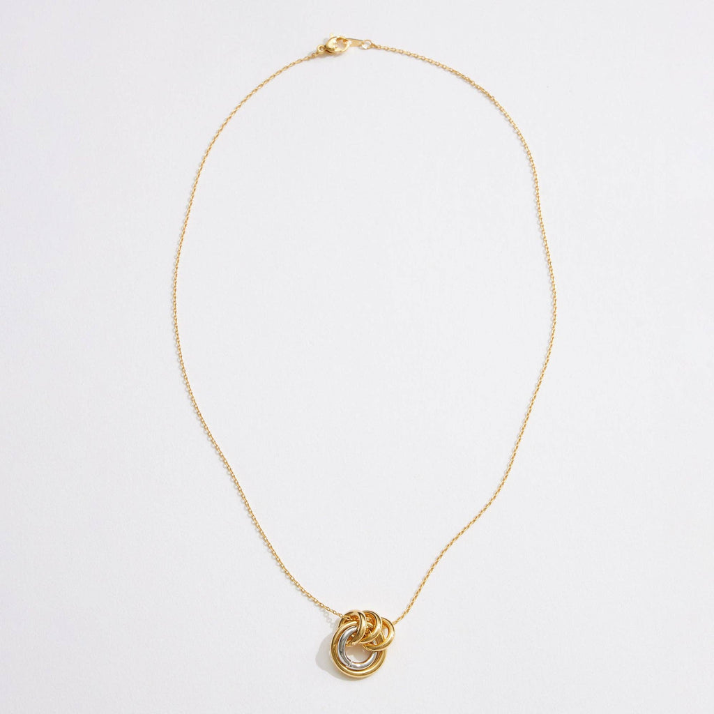 Rings Necklace (dual tone)