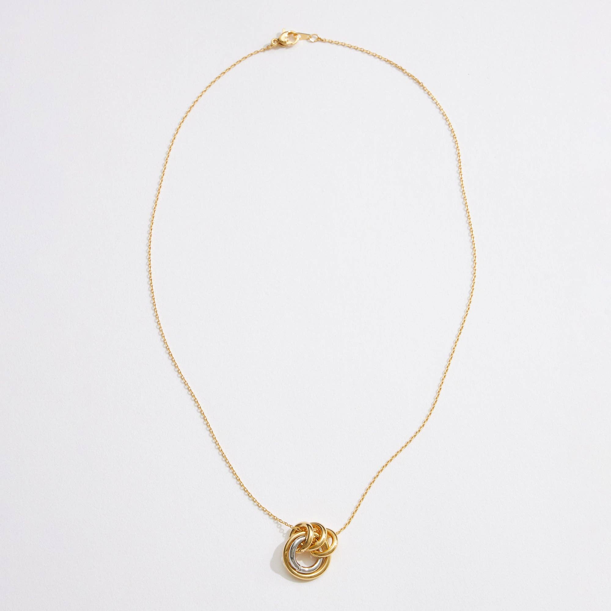 Rings Necklace (dual tone)