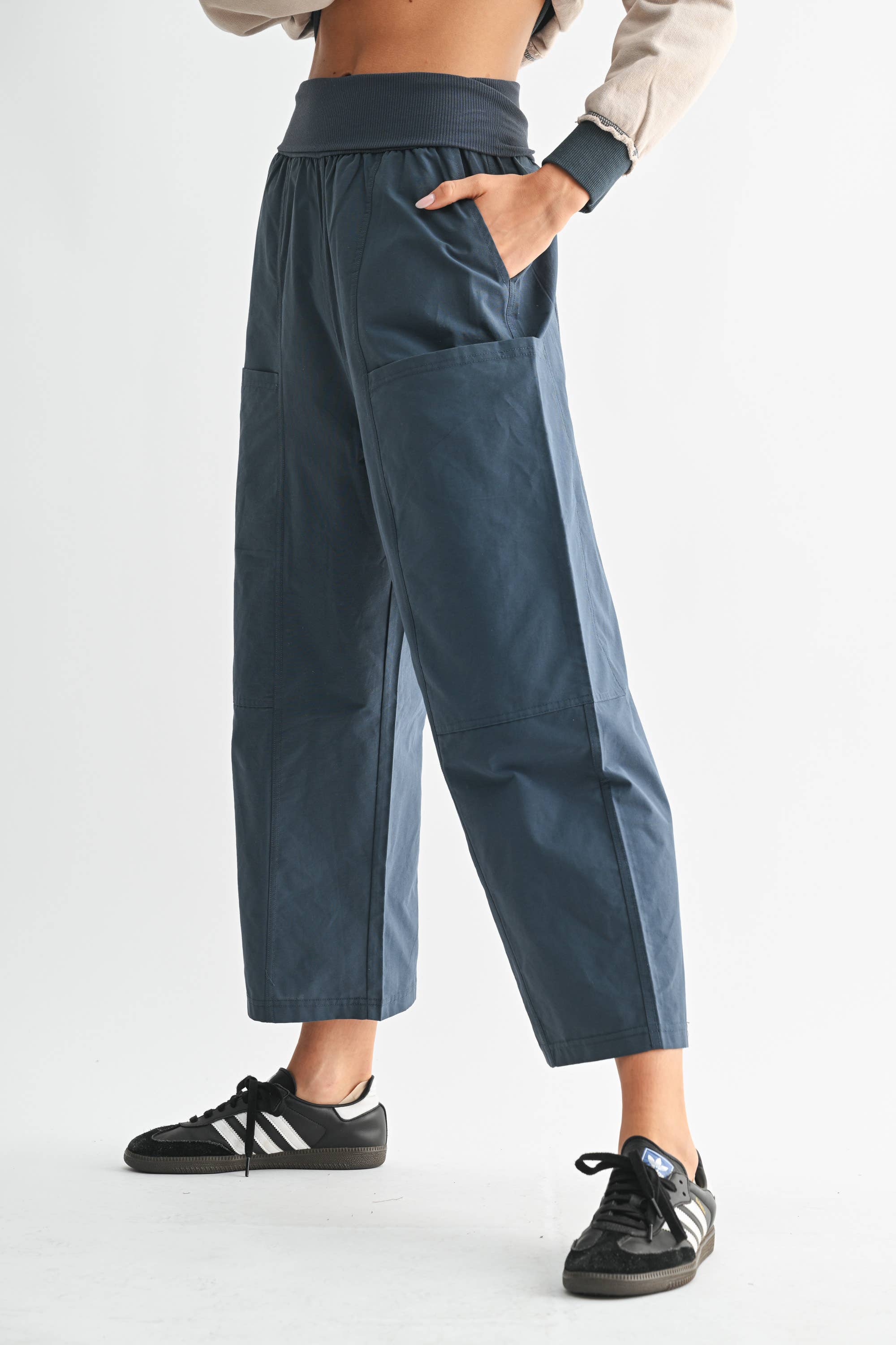Voyager Wide Leg Cropped Pants