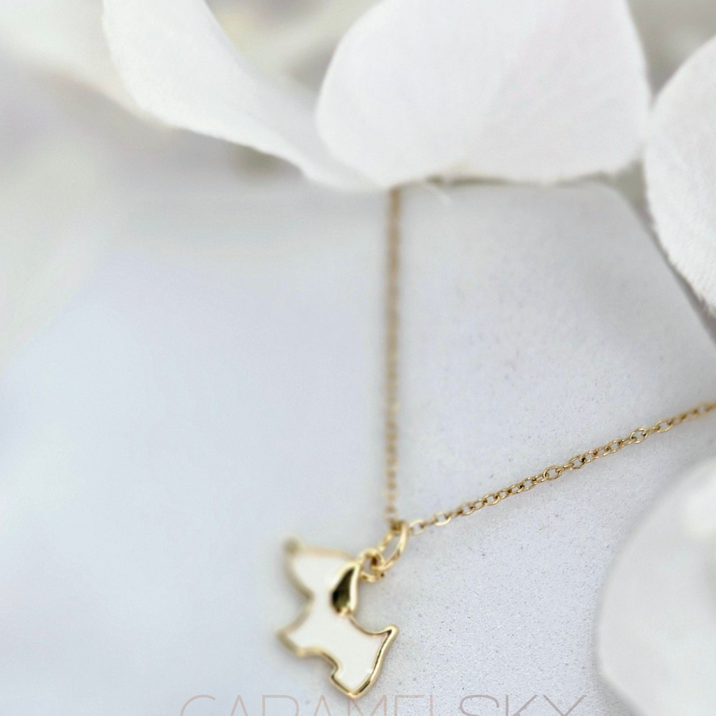 18k GoldPltd Dog Necklace