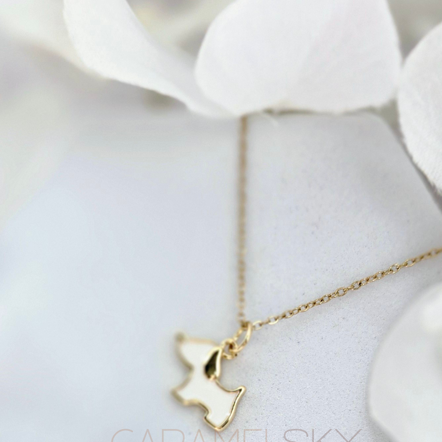 18k GoldPltd Dog Necklace
