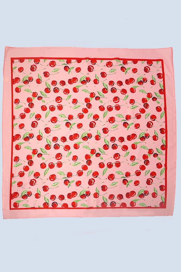 Cherry Kiss Silk Scarf