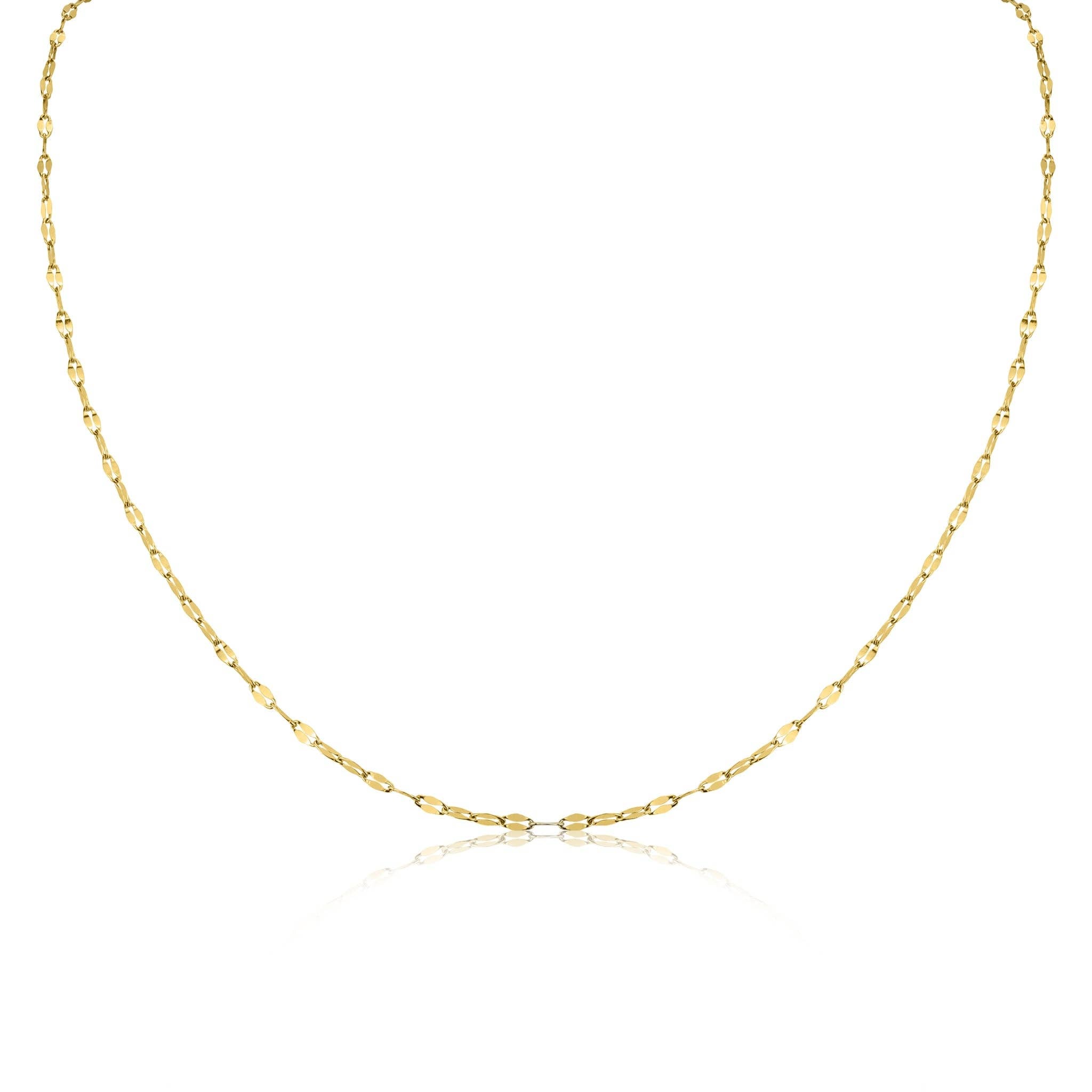 Mia Stainless Steel Lip Chain Necklace