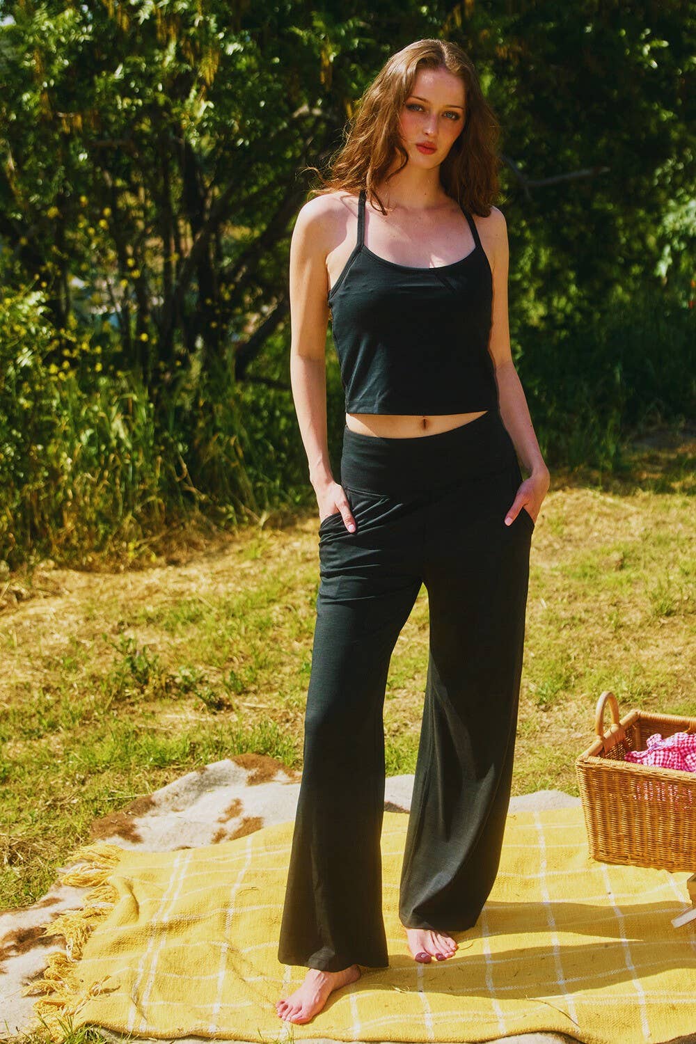 Brandi Wide Leg Pants with High Waist