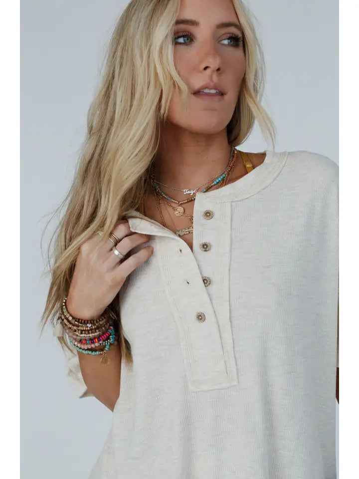 Soft Plume Henley Top