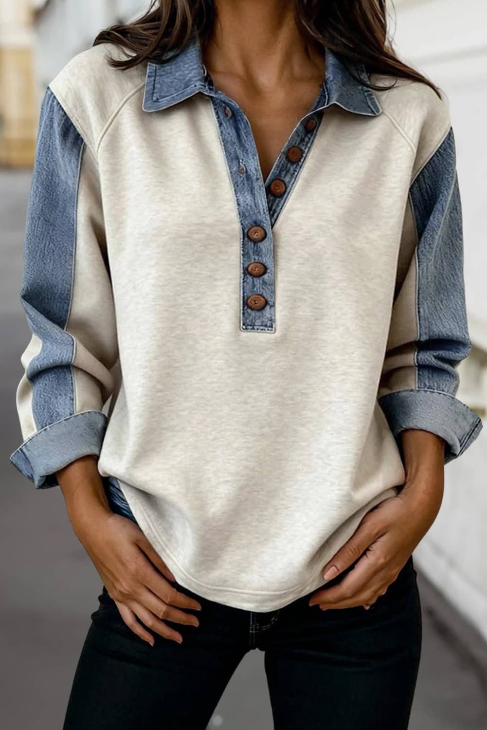 Denise Colorblock Long Sleeve