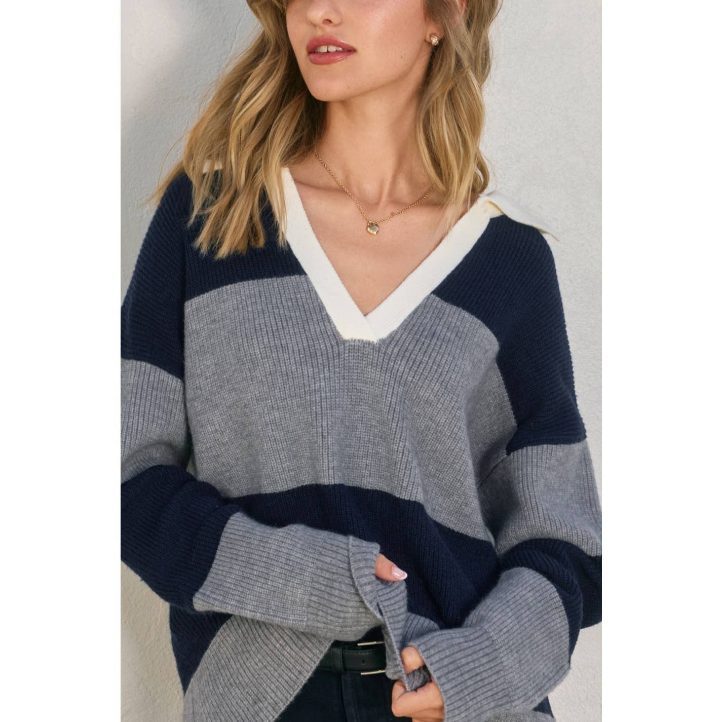 Willow V-Neck Slouch Sweater