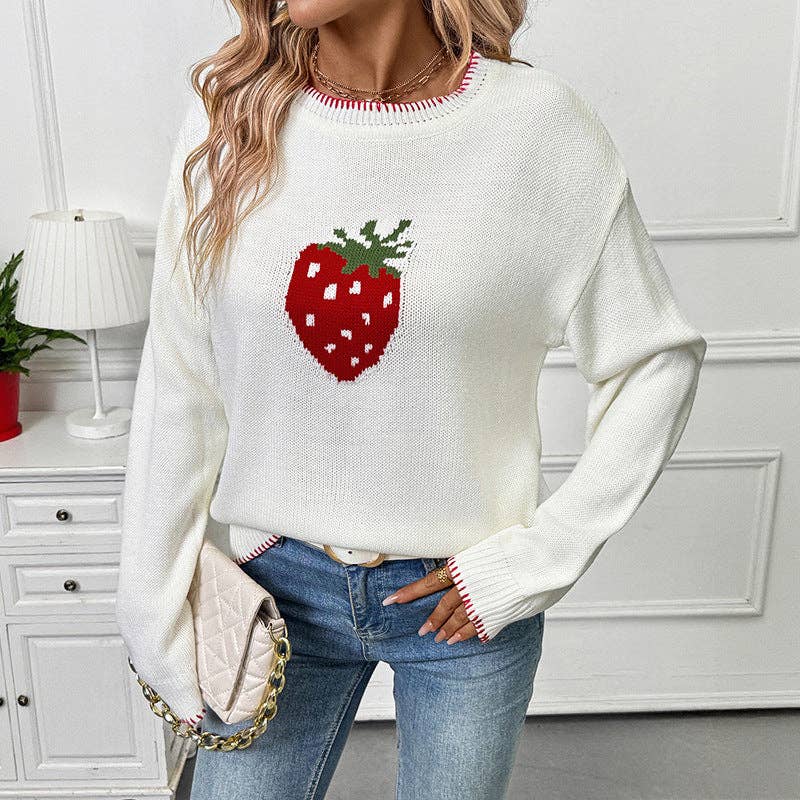 Strawberry Knit Sweater