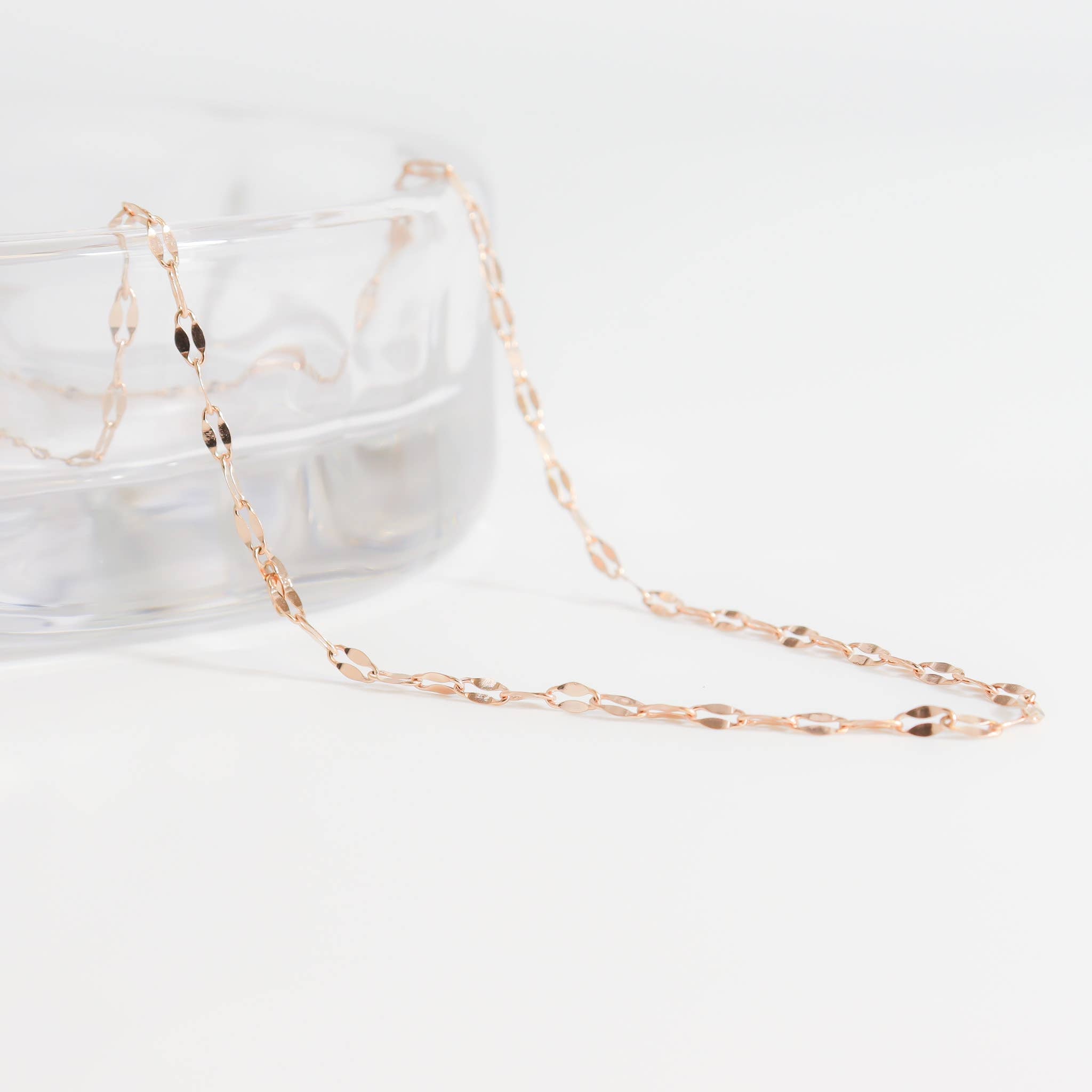 Mia Stainless Steel Lip Chain Necklace