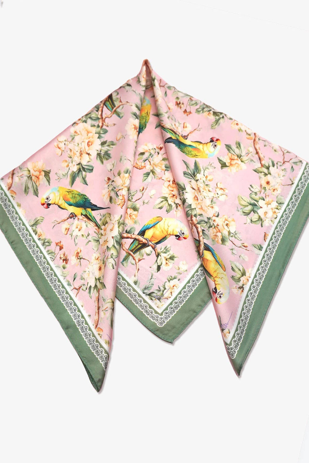 Coastal Bloom Silk Scarf