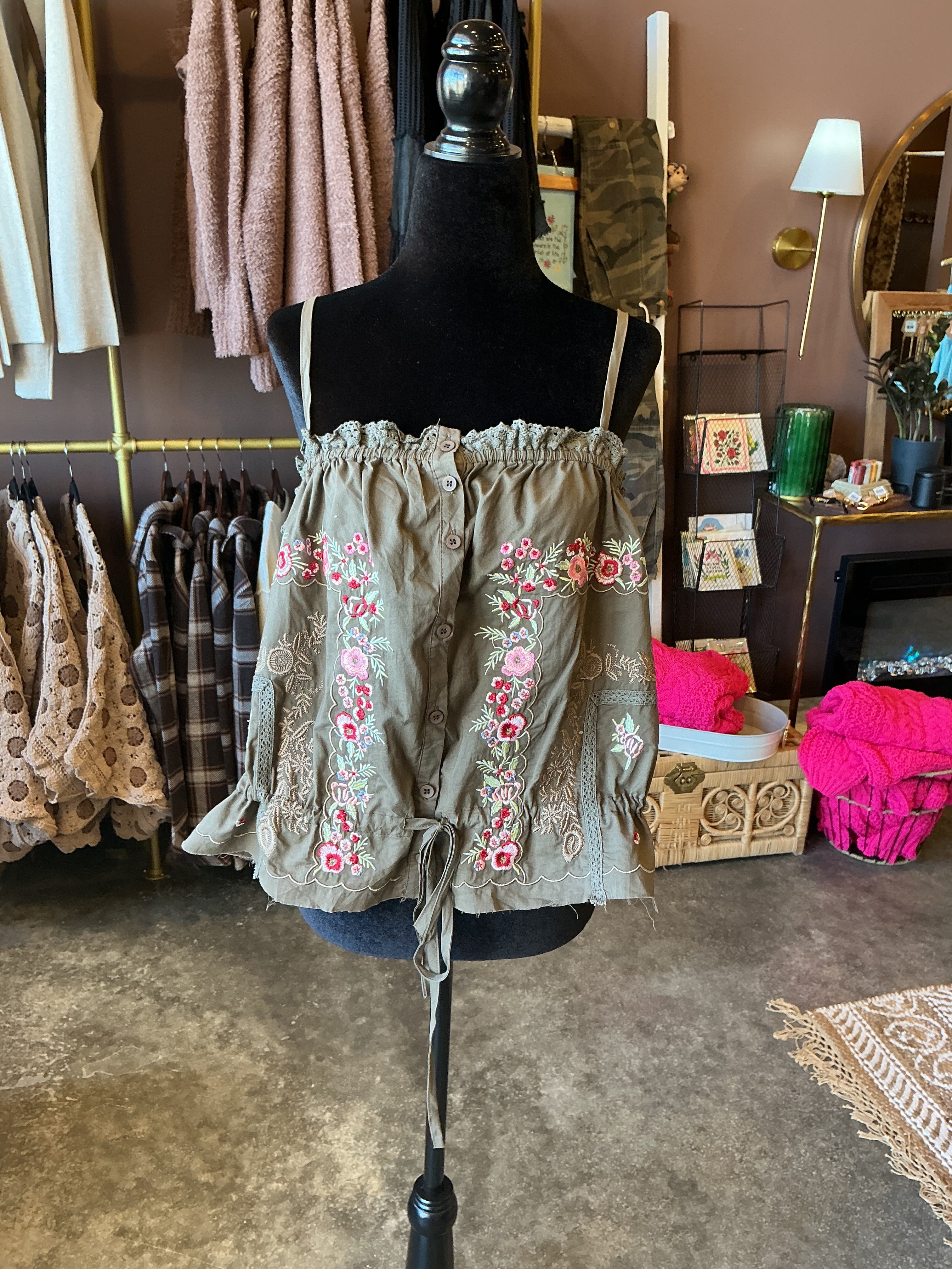 Babydoll Floral Tank