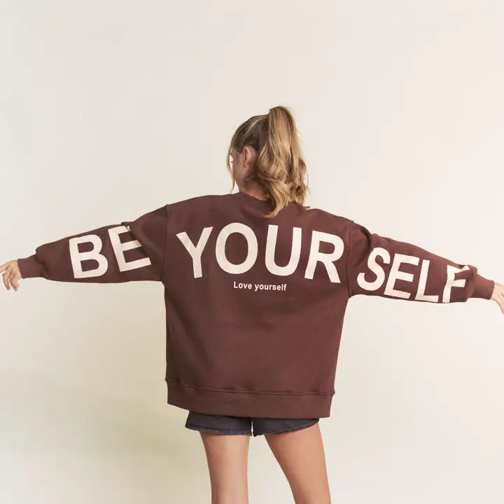 Love Yourself Oversized Sweatshirt