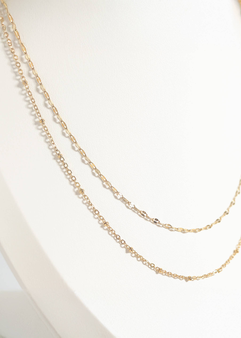 Mia Stainless Steel Lip Chain Necklace