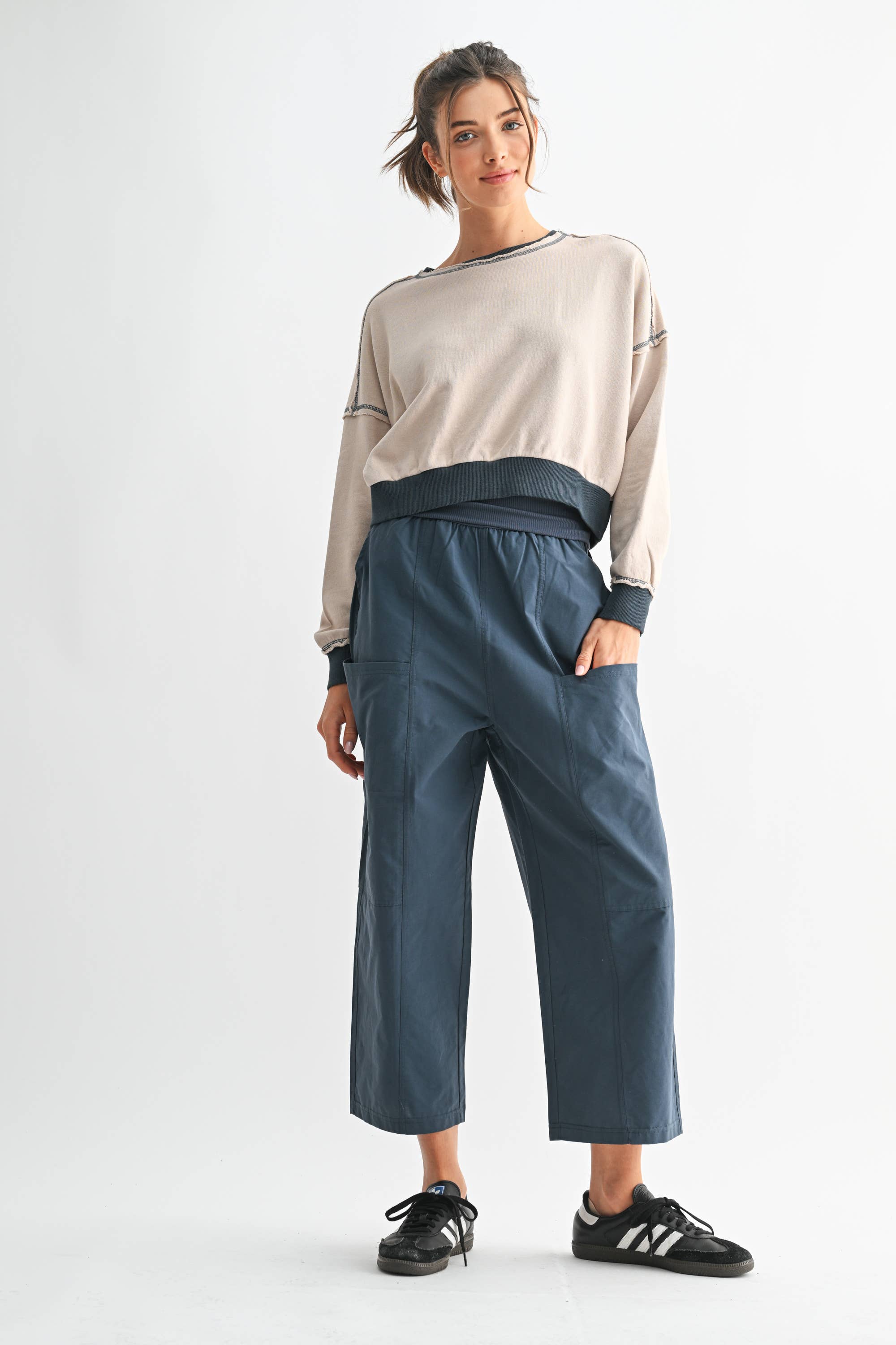 Voyager Wide Leg Cropped Pants