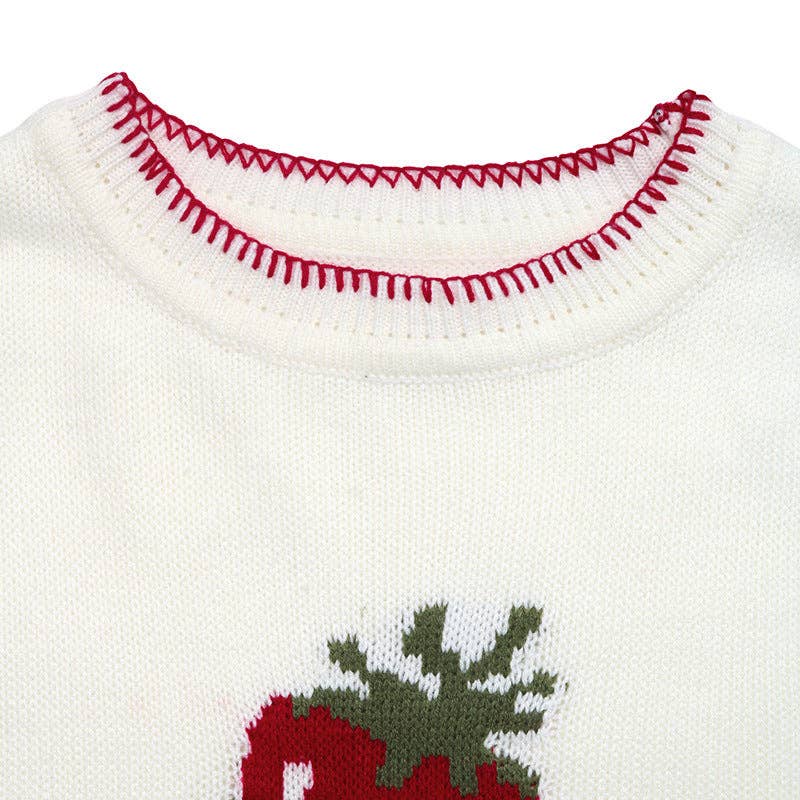 Strawberry Knit Sweater