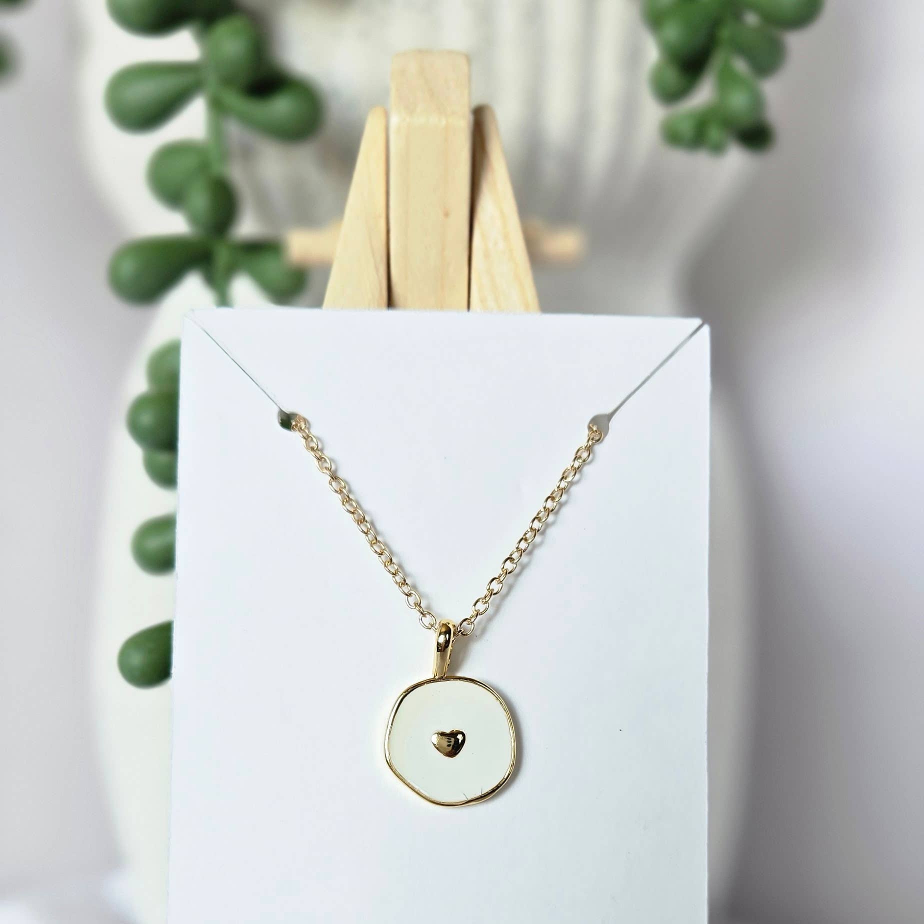 18k GoldPltd Heart Necklace