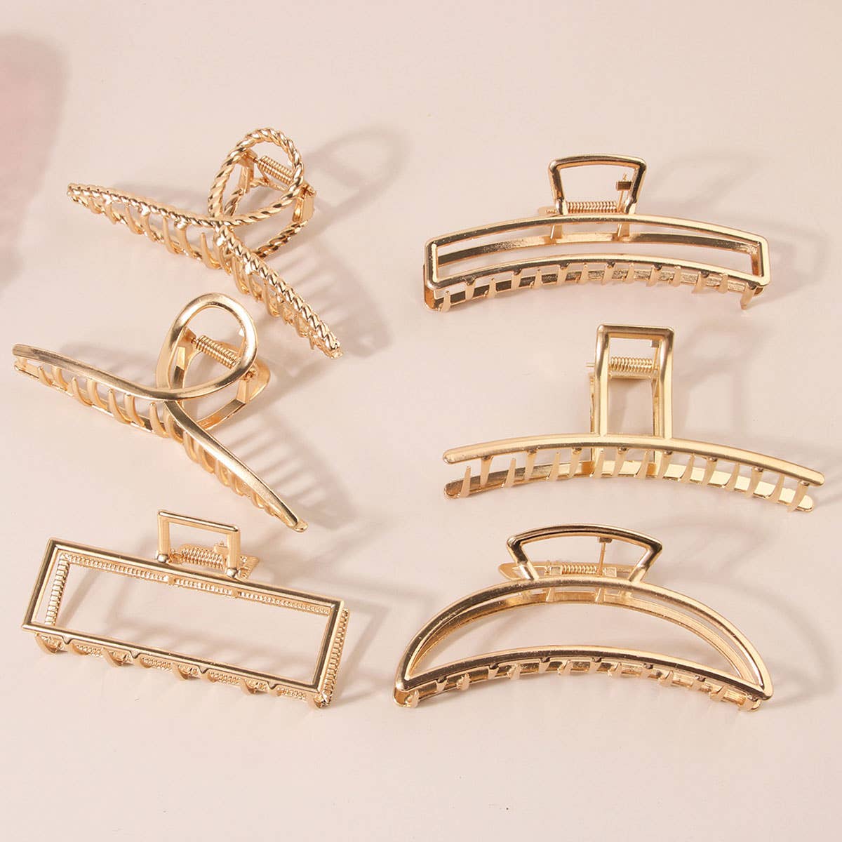 Gold Metal Hair Clip