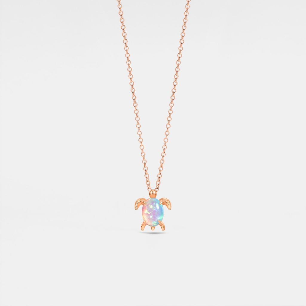 Opal Sea Turtle Beach Necklace