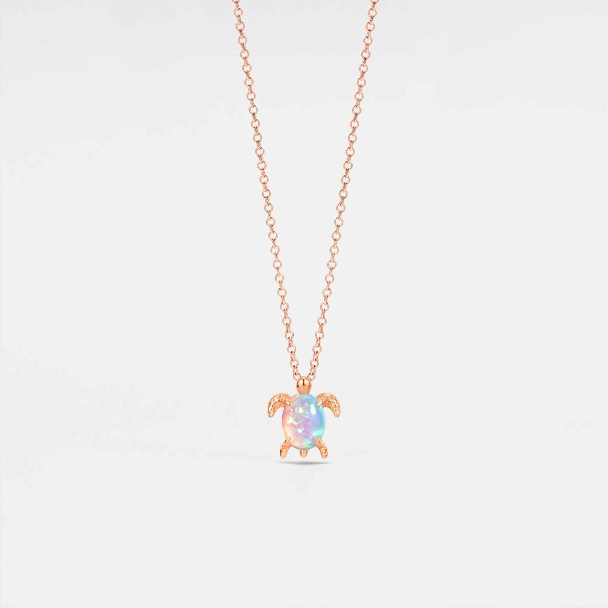 Opal Sea Turtle Beach Necklace
