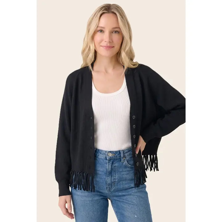 Raven Fringe Cardi