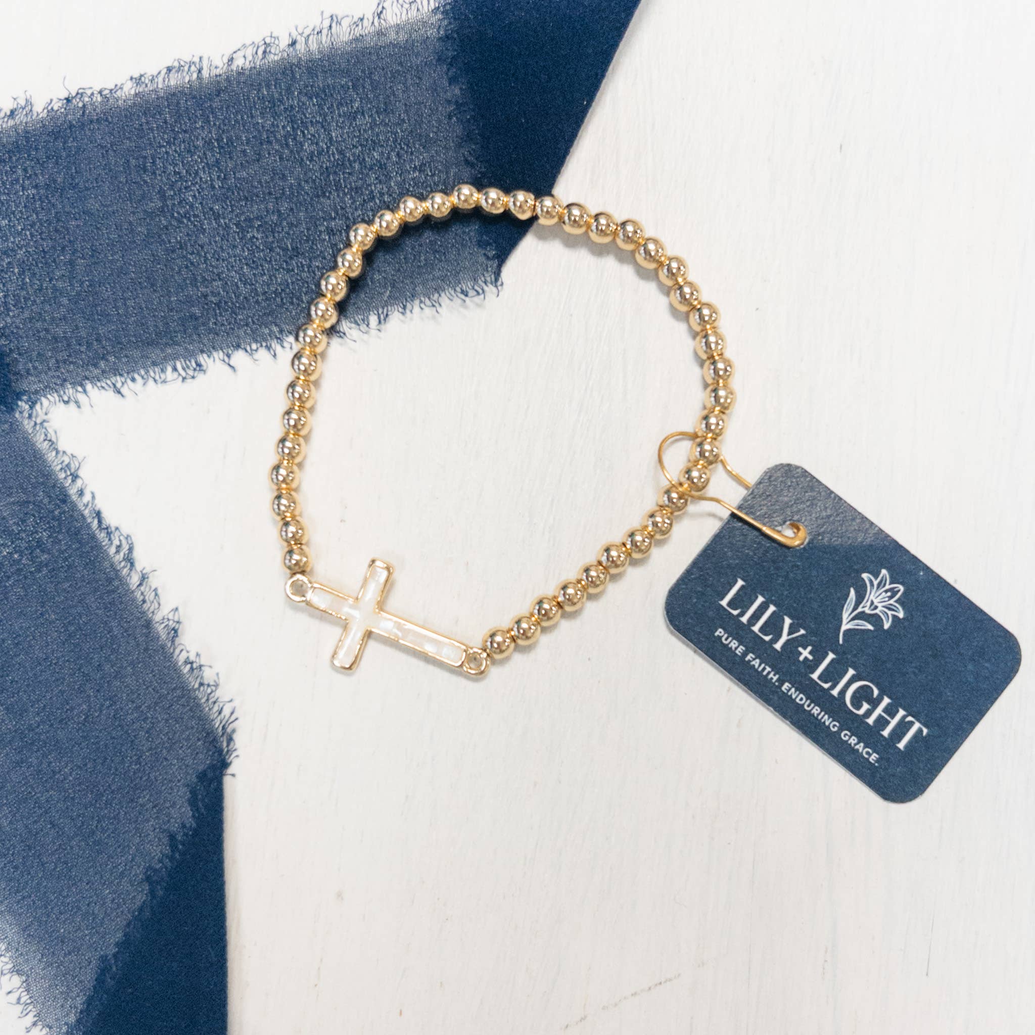 Crystal Cross Bracelet