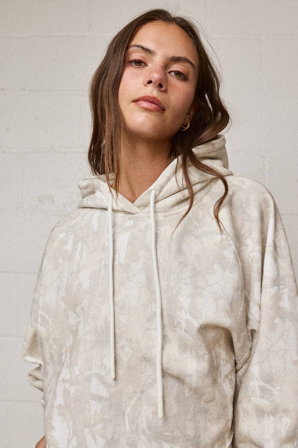 Blend-In Cropped Hooded Sweatshirt