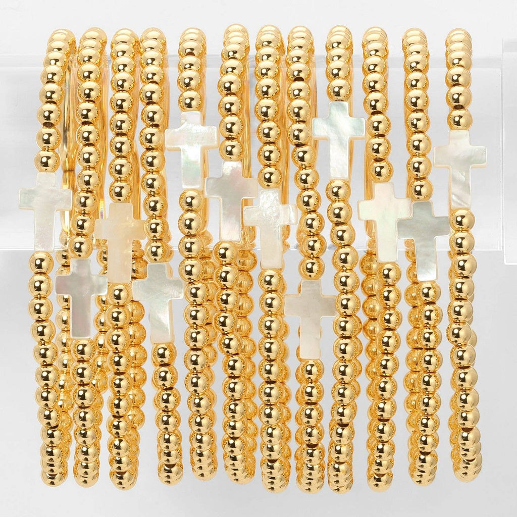 Cross Bracelet 18K Gold Plated