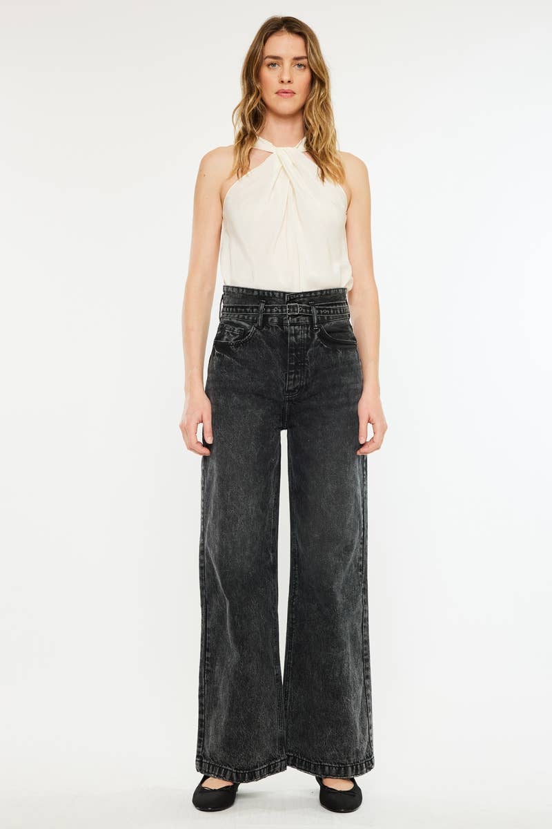 Avril High Rise Wide Leg Jeans