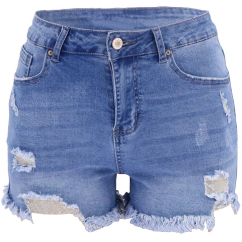 Jamie High-Waisted Stretch Denim Shorts