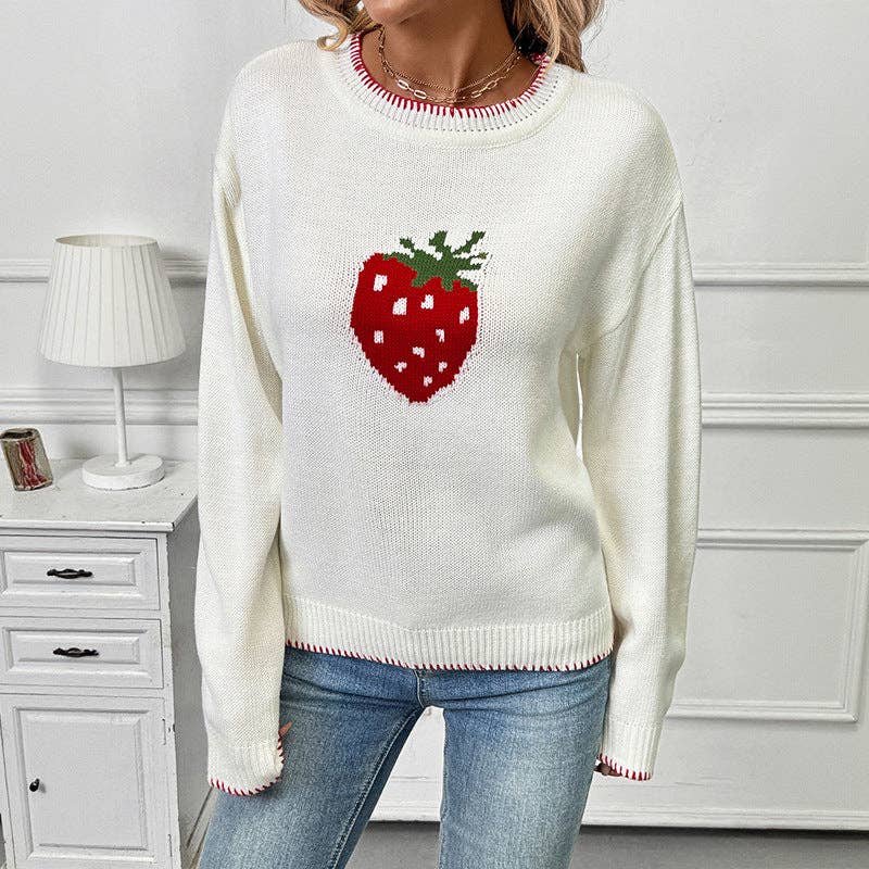 Strawberry Knit Sweater