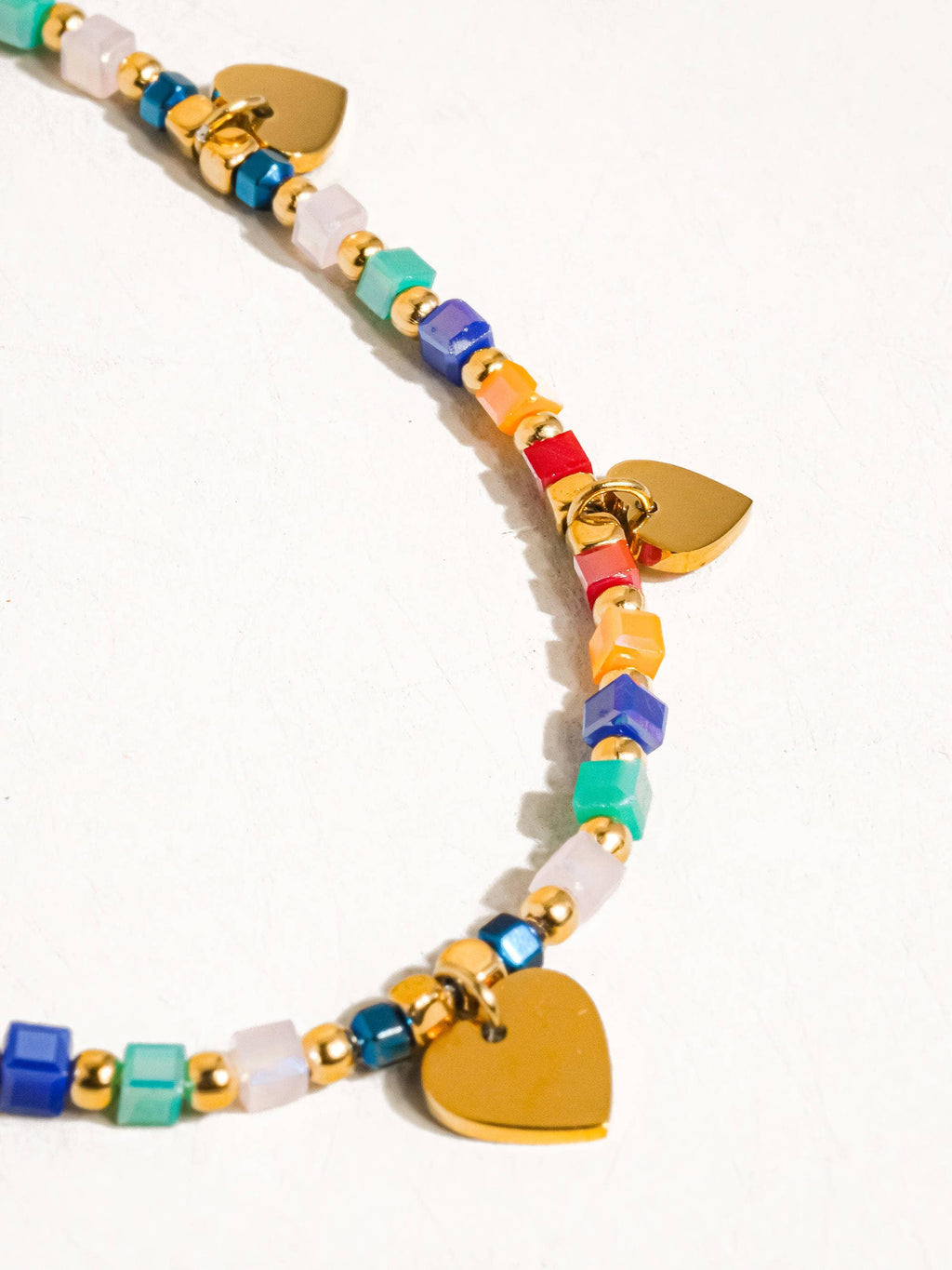 Cordelia Heart 18K Gold Beaded Necklace