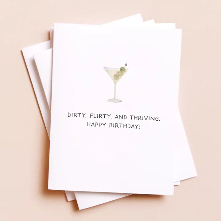 Dirty Martini Greeting Card
