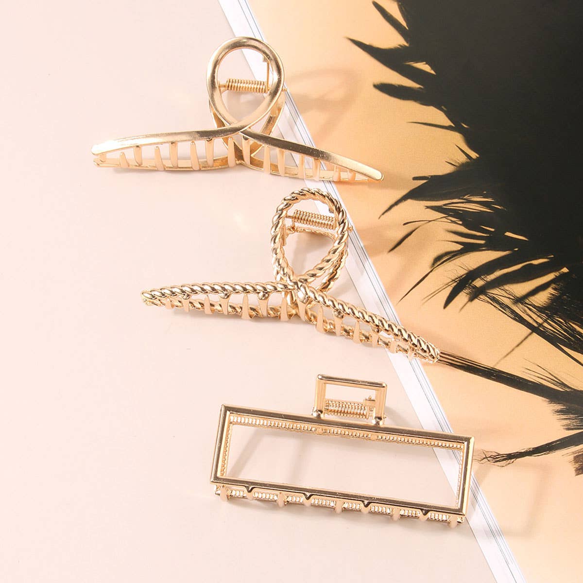 Gold Metal Hair Clip