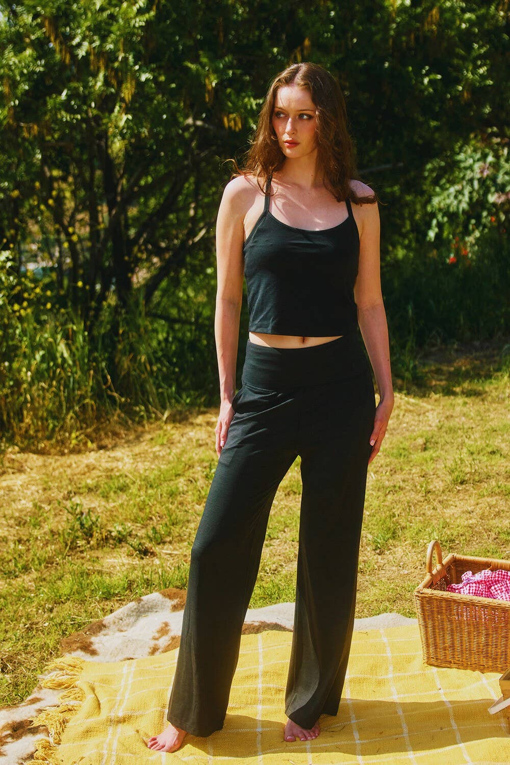 Brandi Wide Leg Pants with High Waist