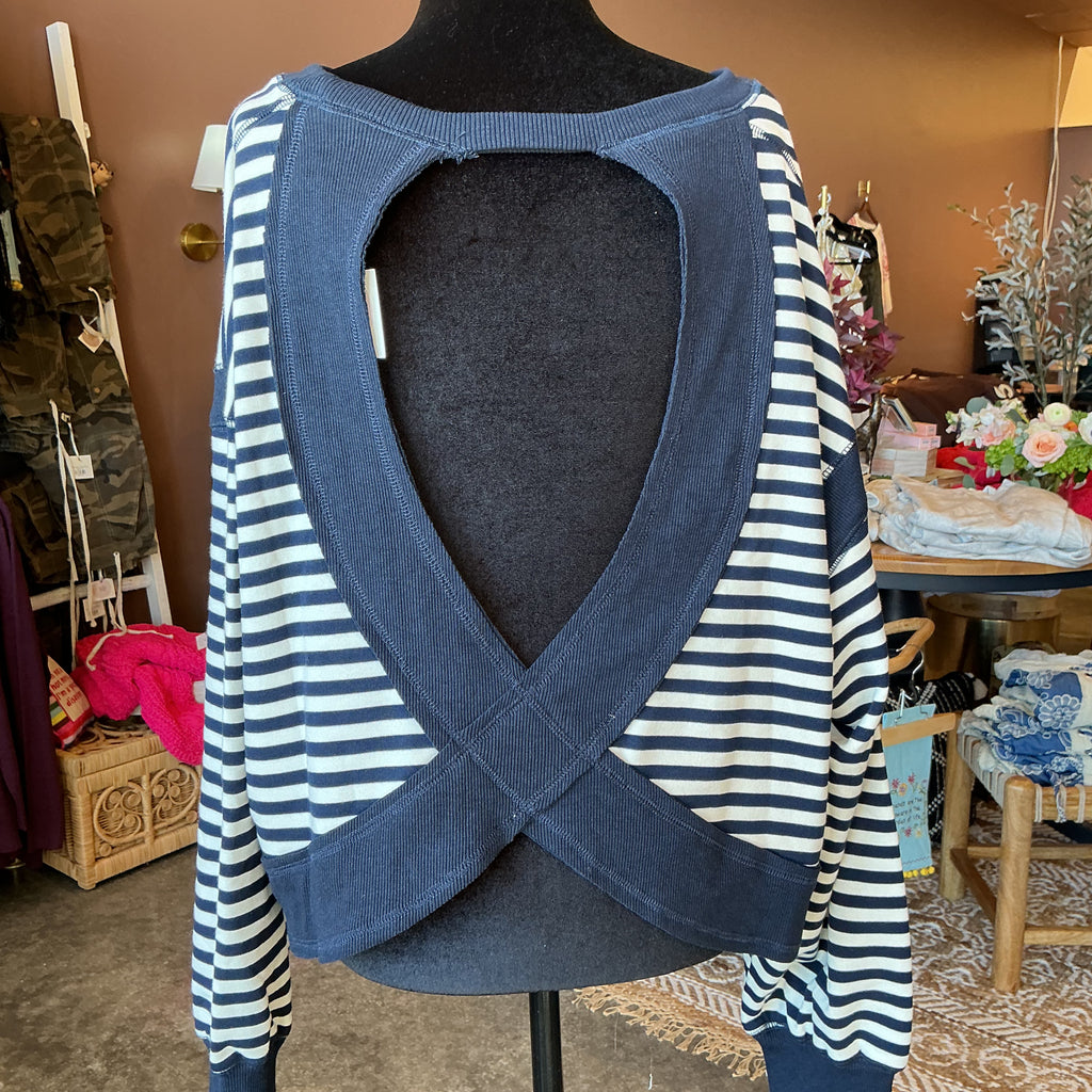 Nauti Open Back Sweater